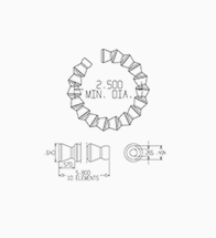 Schlauch-Abmessungen 1/4"-System