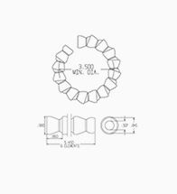 Schlauch-Abmessungen 1/2"-System